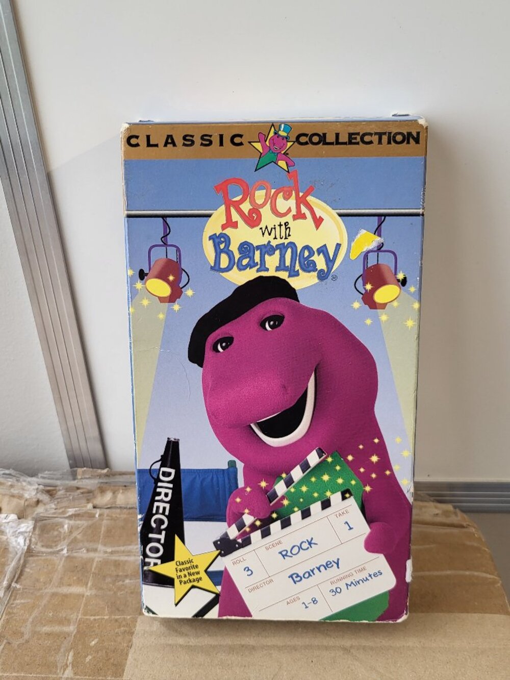 Rock with Barney VHS 1996 The Lyons Group Classic Collection RARE COVER